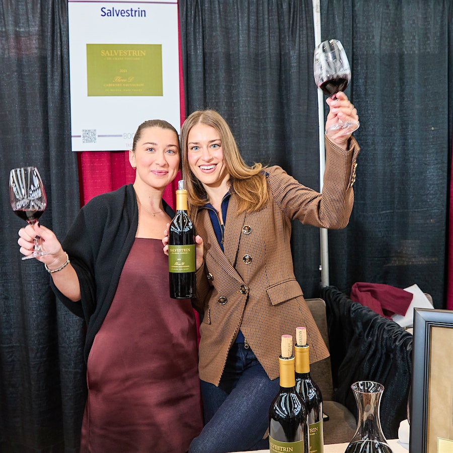 Hannah and Emma Salvestrin of Napa's Salvestrin Winery at the 2025 NY Wine Experience